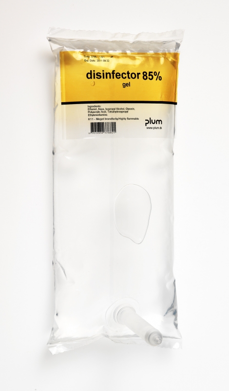 Plum Desinfector gel 85%  1 lit för dispenser